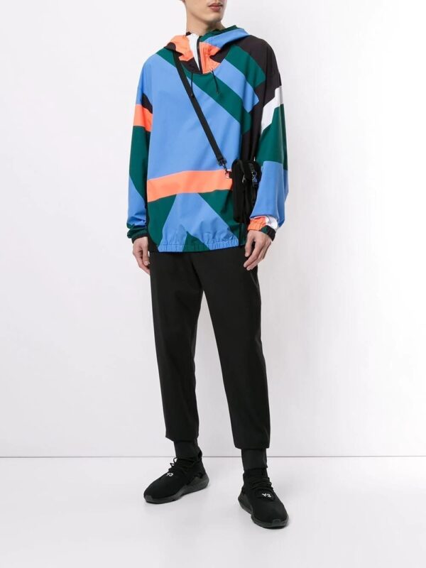 ⁦Q-Zip Geometric Windbreaker⁩ – תמונה ⁦2⁩