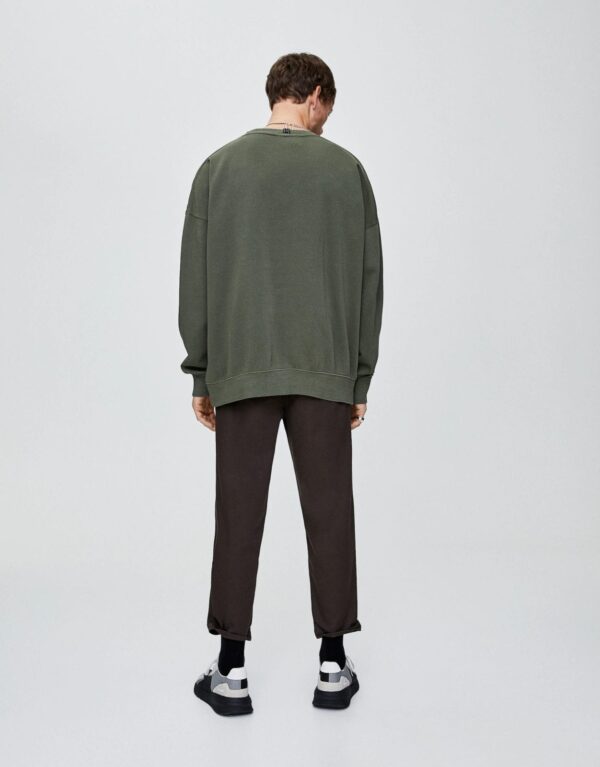 ⁦Basic Oversized Sweatshirt⁩ – תמונה ⁦4⁩