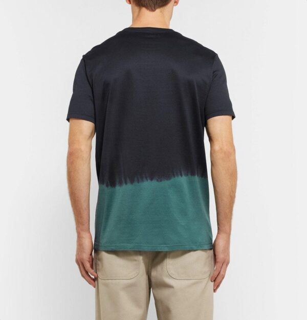 ⁦Dip-Dyed CottonT-Shirt⁩ – תמונה ⁦3⁩