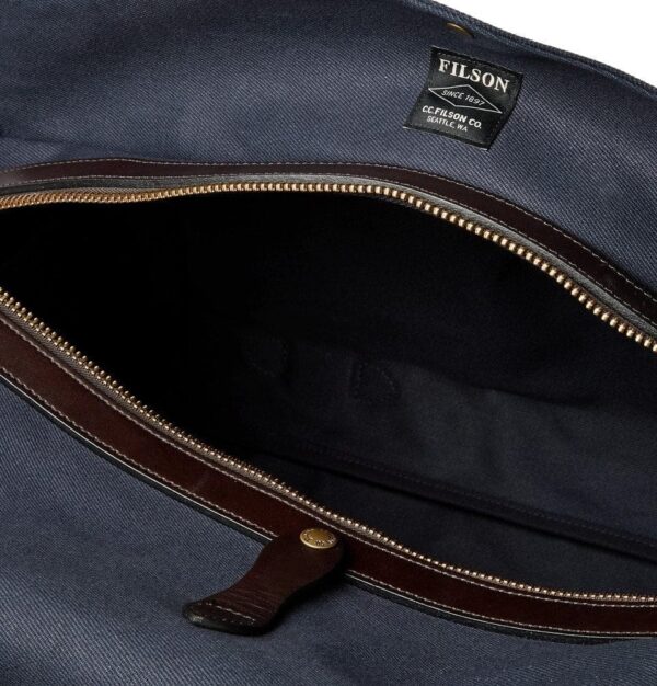 ⁦Leather Twill Duffle Bag⁩ – תמונה ⁦4⁩
